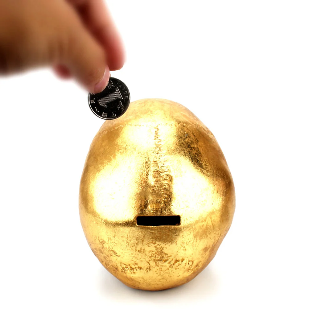 Gold Skull Coin Bank Money Box Piggy Bank Home Decor Halloween Gifts Skull Shaped Resin Storage Box For Bills Cool Gold Theme 5