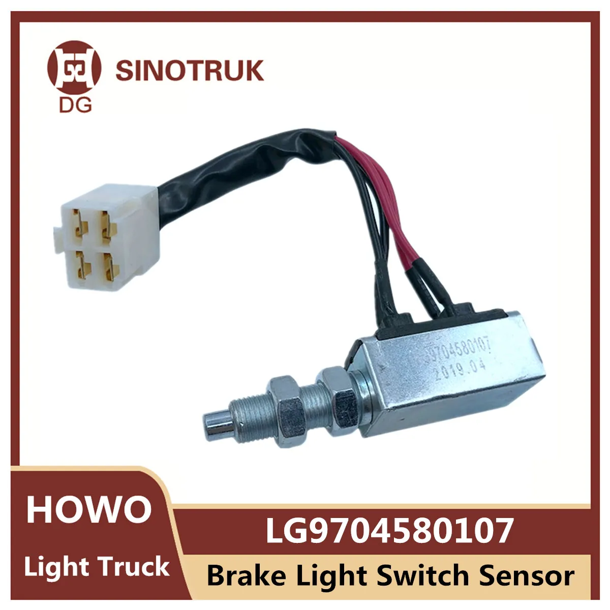 Brake Light Switch Sensor LG9704580107 For Sinotruk Howo Light Truck Original Truck Accessories for shacman howo wd615 61560020029 truck engine accessories crankshaft