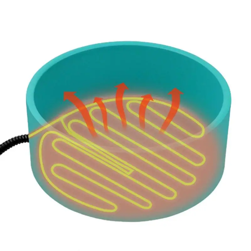 

Heated Water Bowl 108 Ounce Heated Pet Bowl Pet Heating Winter Bowl With Anti Chew Thermal Bowl For Cats and Dogs Pet Supplies