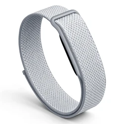 Breathable Nylon Braided Sport Watch Strap Bracelet - fitbit air (French Grey)