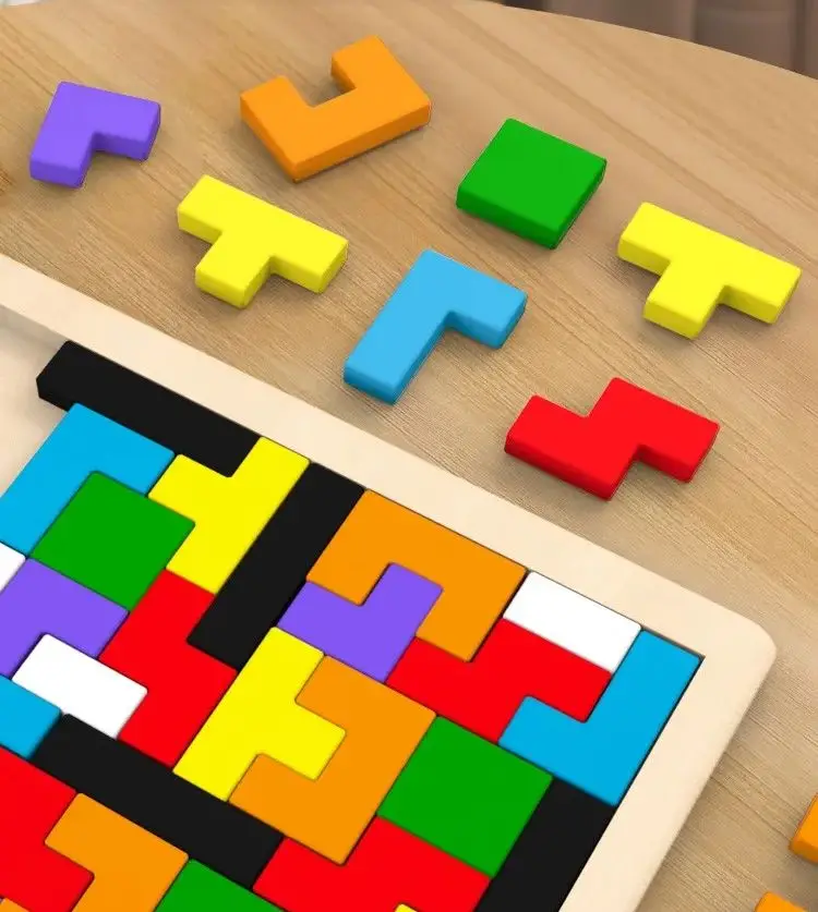 Colorful Wooden Tangram Puzzle 3