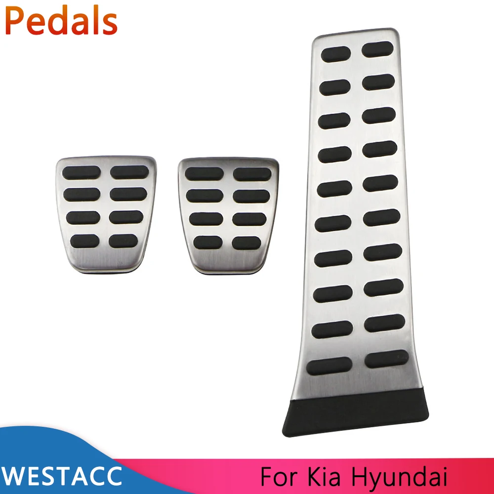 Car Accessories Car Pedals Pedal Cover Car Gas Brake Pedals Cover for Hyundai Sonata Santa Fe Tucson IX35 I40 Elantra for Kia Sorento Sportage Optima K3 K5 2010-2015