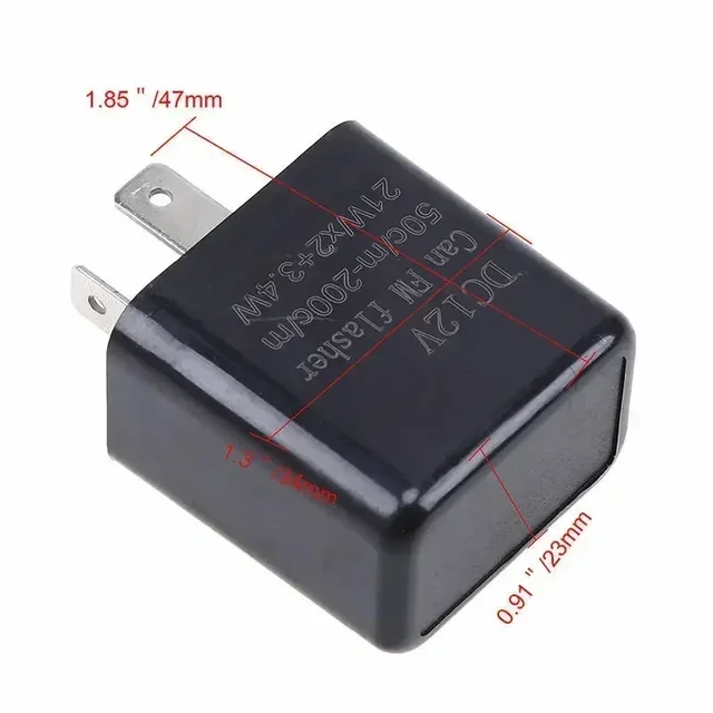 2 Pin LED Flasher Relay 12V Adjustable Frequency Of Turn Signals Blinker Indicator Relays For Motorcycle Motorbike Accessories - Image 6