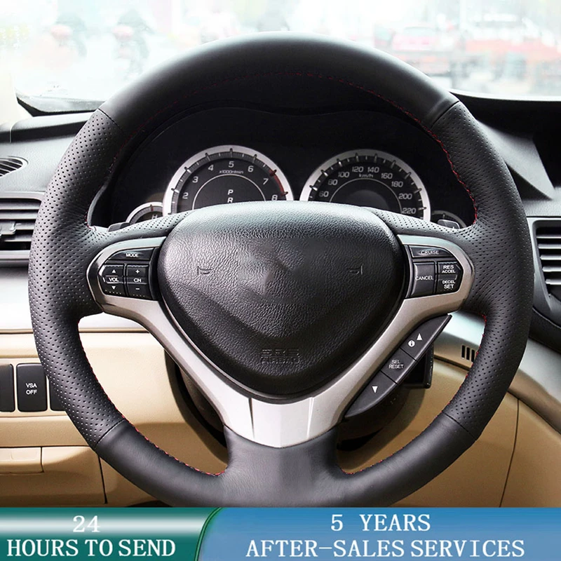 Customized Car Steering Wheel Cover Artificial Leather Braid Nonslip
