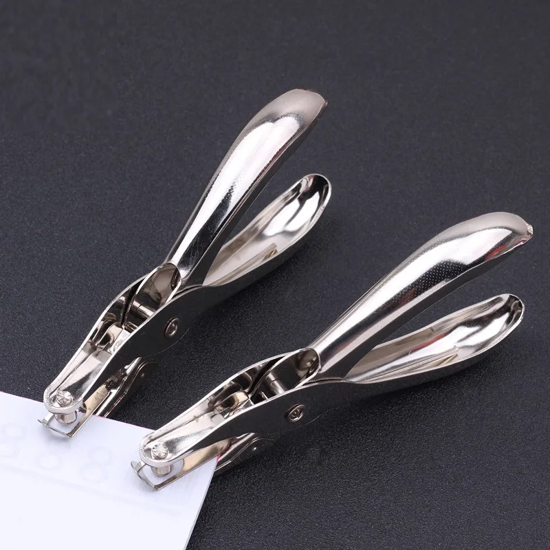 1Pcs 3mm/6mm Metal Pore Diameter Punch Pliers Single Hole Puncher Hand Paper Scrapbooking Punches 1-8 Pages Paper Hole Puncher