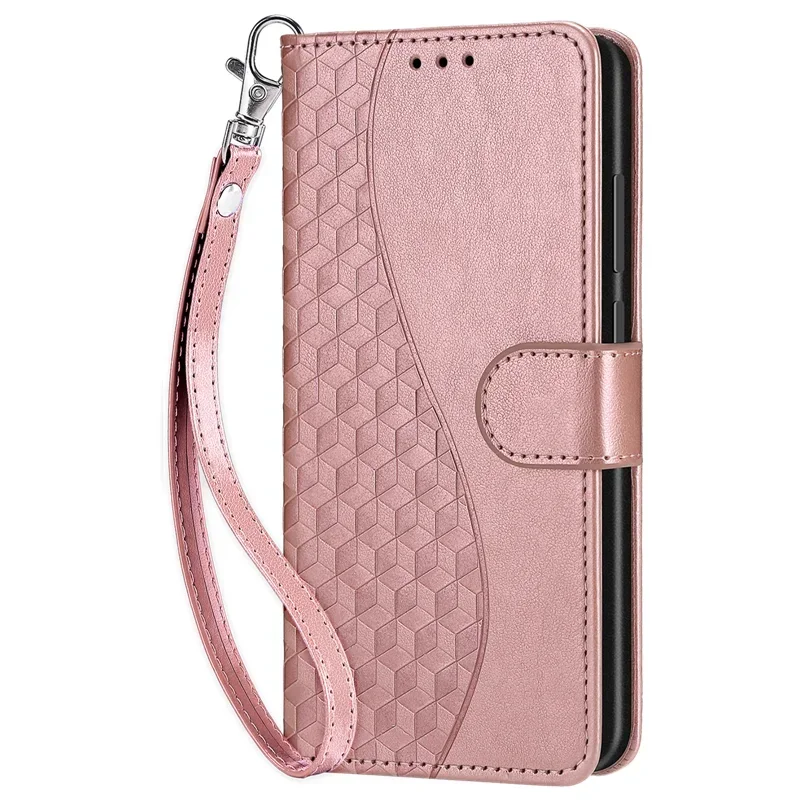 Luxury Leather Flip Wallet Case - Shockproof Design with Pattern Etui