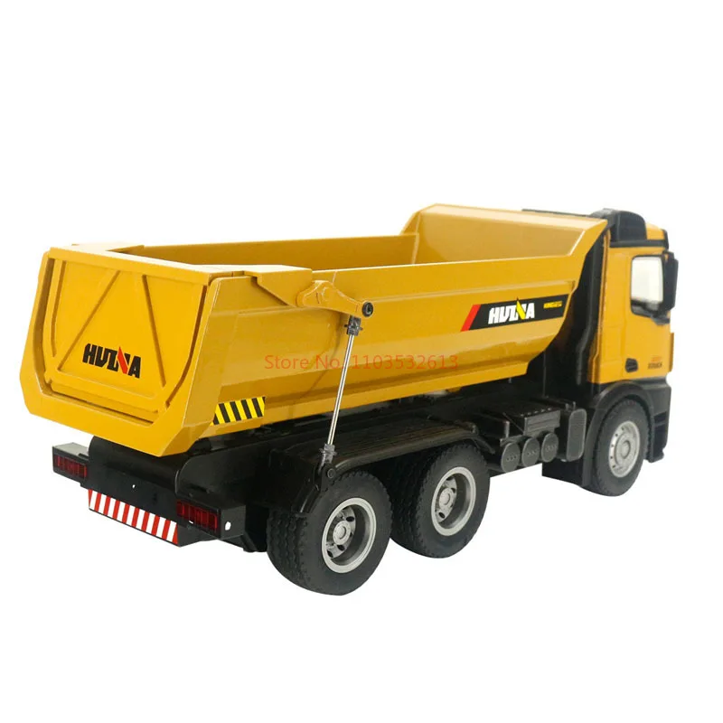 Huina 1582 1/14 2.4GHZ 10CH RC alloy dump truck simulation loading engineering vehicle model remote control car adult boy toy 6