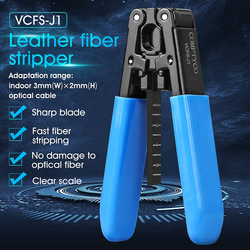 

Fiber Optic Cable Stripper Fiber Optic Cable Stripper Fiber Optic Cable Cold Splicing Tool Leather Wire Clamp VCFS-J1