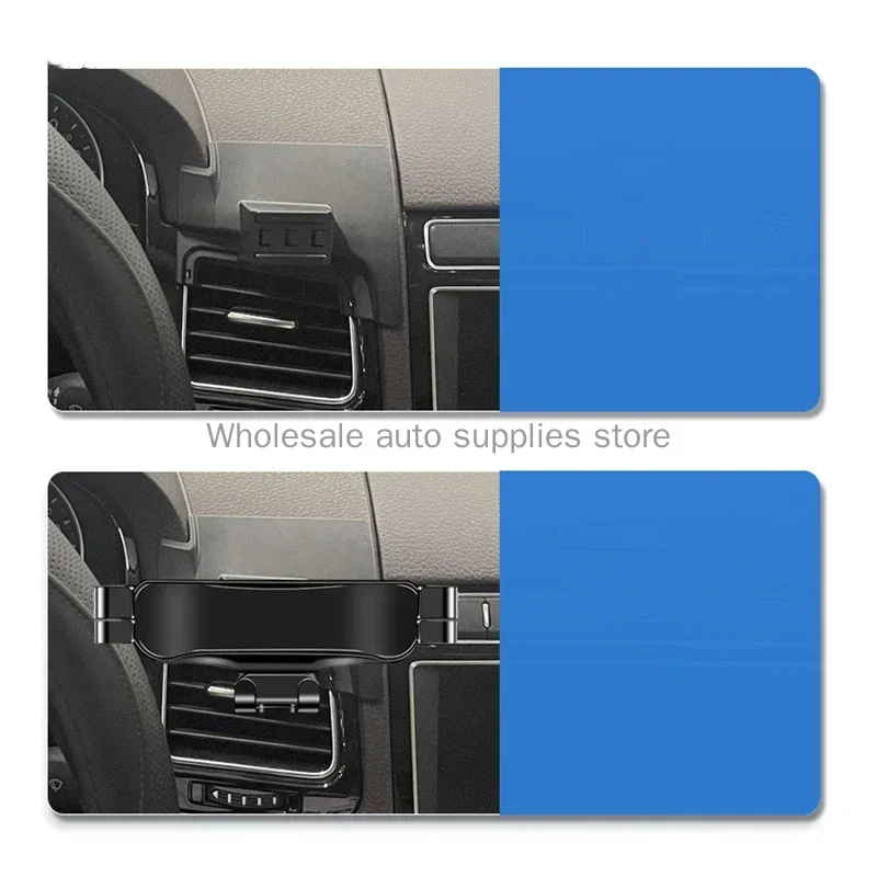 For Volkswagen VW Touareg 2011- Car Styling Mobile Phone Holder Air Vent Mount Gravity Bracket Stand Modified Accessories
