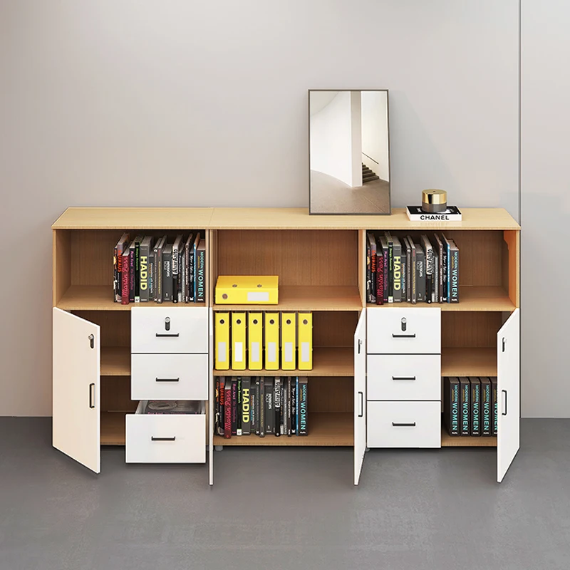 Angolo Soggiorno Scaffale Per Libri Display Libreria In Legno Archiviazione Scaffale Per Libri Porte Portaoggetti Libreria Estanteria Mobili Nordici B
