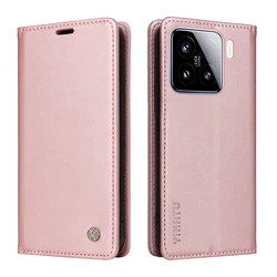 Premium Magnetic Leather Wallet Flip Cover Case | Sleek and Slim Design - Xiaomi 14 (PK)
