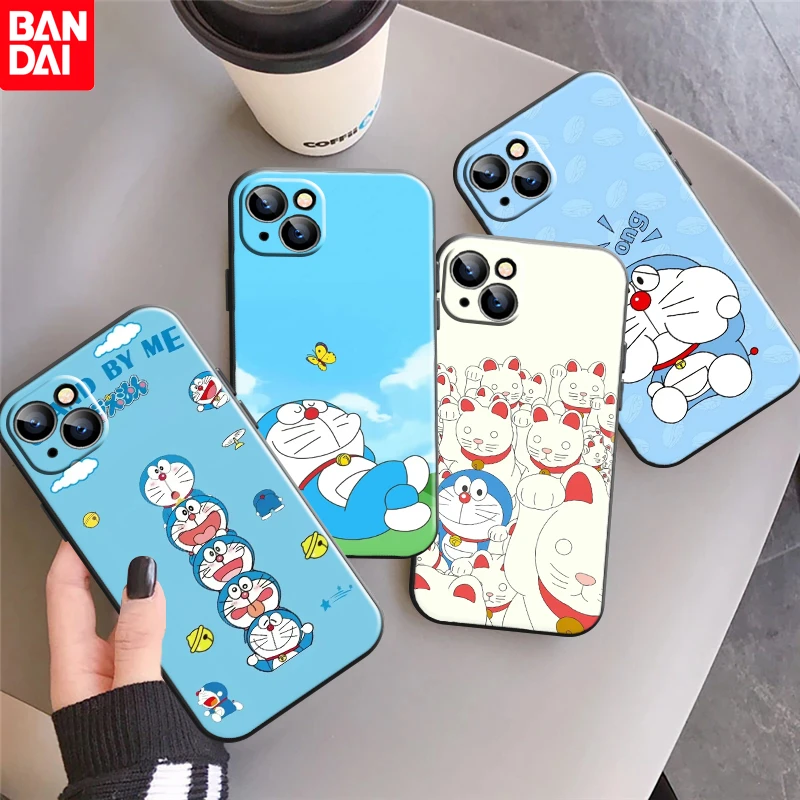 iphone 12 cover case Cute Funny Doraemon Phone Case For iPhone 11 Pro 13 12 Mini XS Max X XR 7 8 Plus SE2020 6 6S Cartoon Soft Silicon Cover Coque iphone 12 leather case