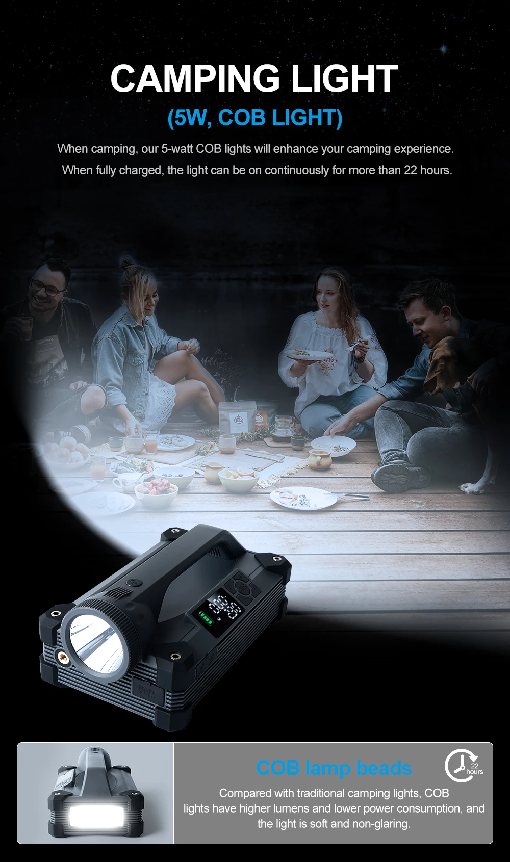 Car Jump Starter 6000A/12V with Air Compressor Tire Inflator for Car,15W Flashlight and Camping, PD 100W Power Bank 6