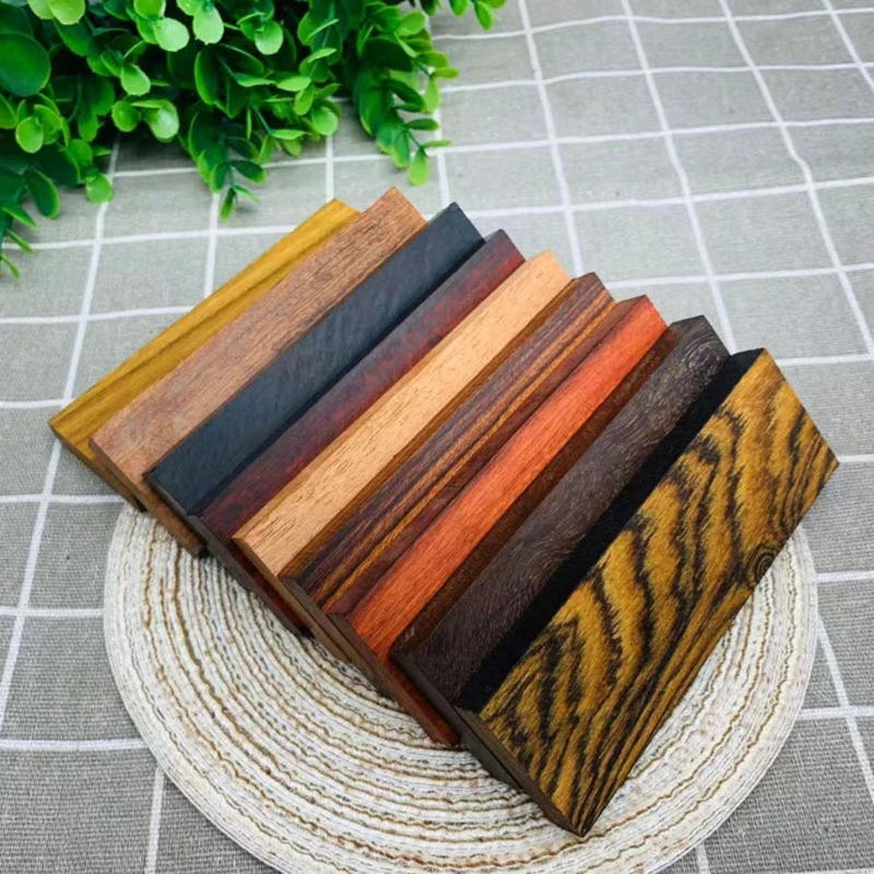 DIY Knife Scales Handle Blank Exotic Wood Knives Making Plate Material  120*40*10MM 4.7 x 1.6 x 0.4 inch M4YD