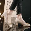 Spring Women's High Heels Mary Jane Shallow Mouth Women's Casual Shoes High Quality Retro Square Head Fashion Women's Shoes 2025 2