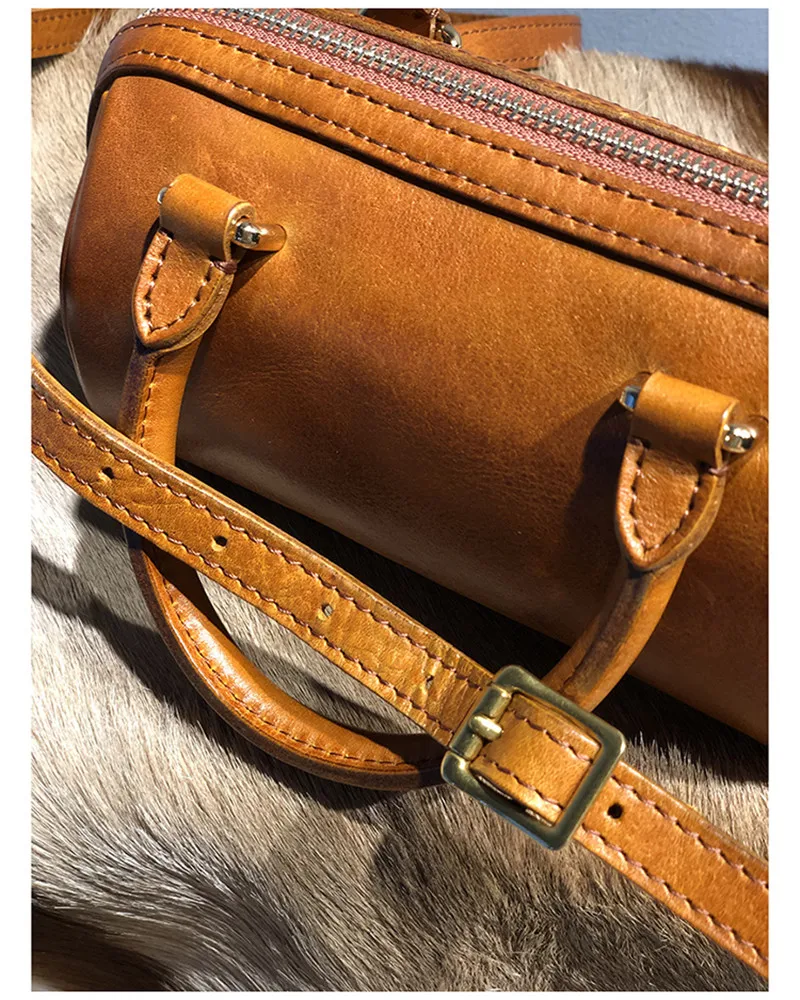 Vintage luxury genuine leather women small handbag outdoor leisure natural real cowhide female cute mini shoulder crossbody bag