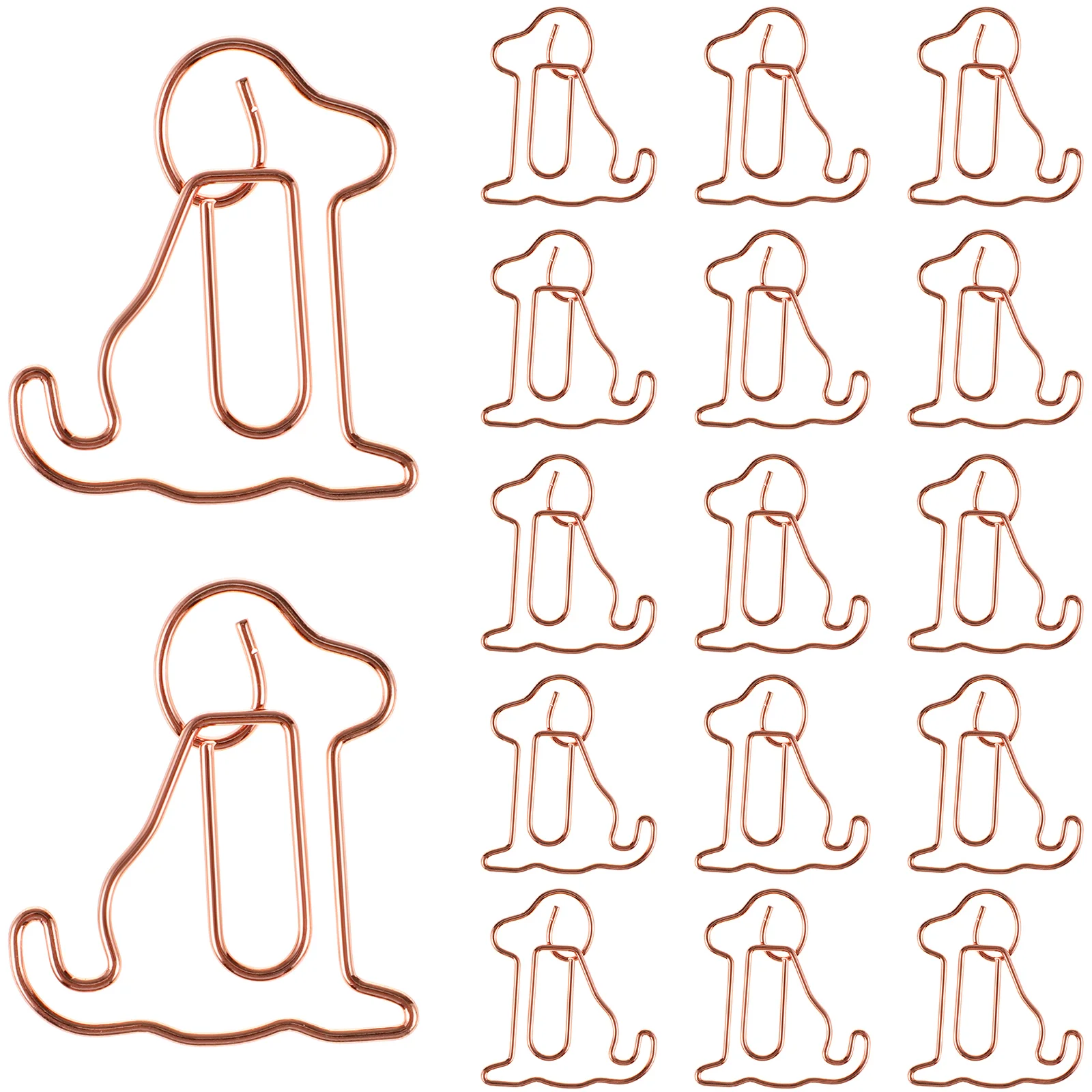 

Metal Lovely Decorative Creative Paperclips Dog Shaped Document Clips Ticket Photo Clips Office Accessories Statioinery