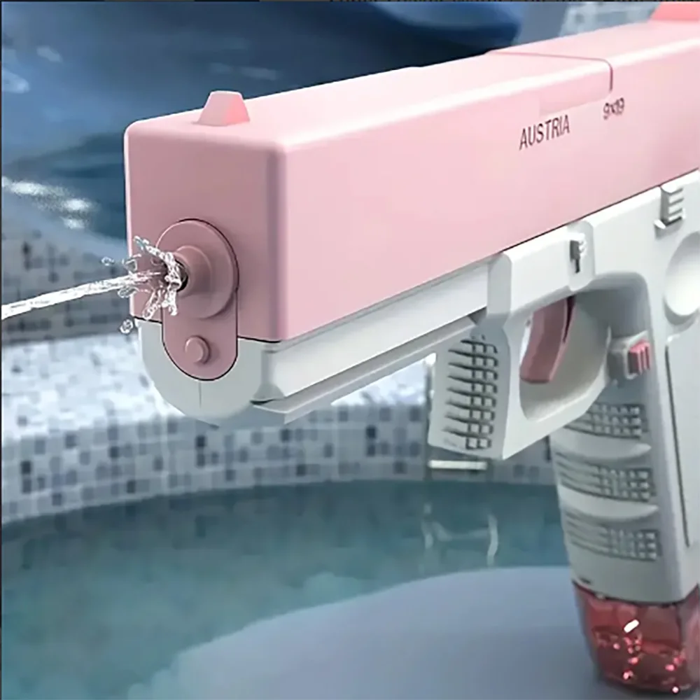 Glock Electric Water Gun Comes With Two Replaceable Small Water Tanks Suitable Beach Pool Parties For Kids 5