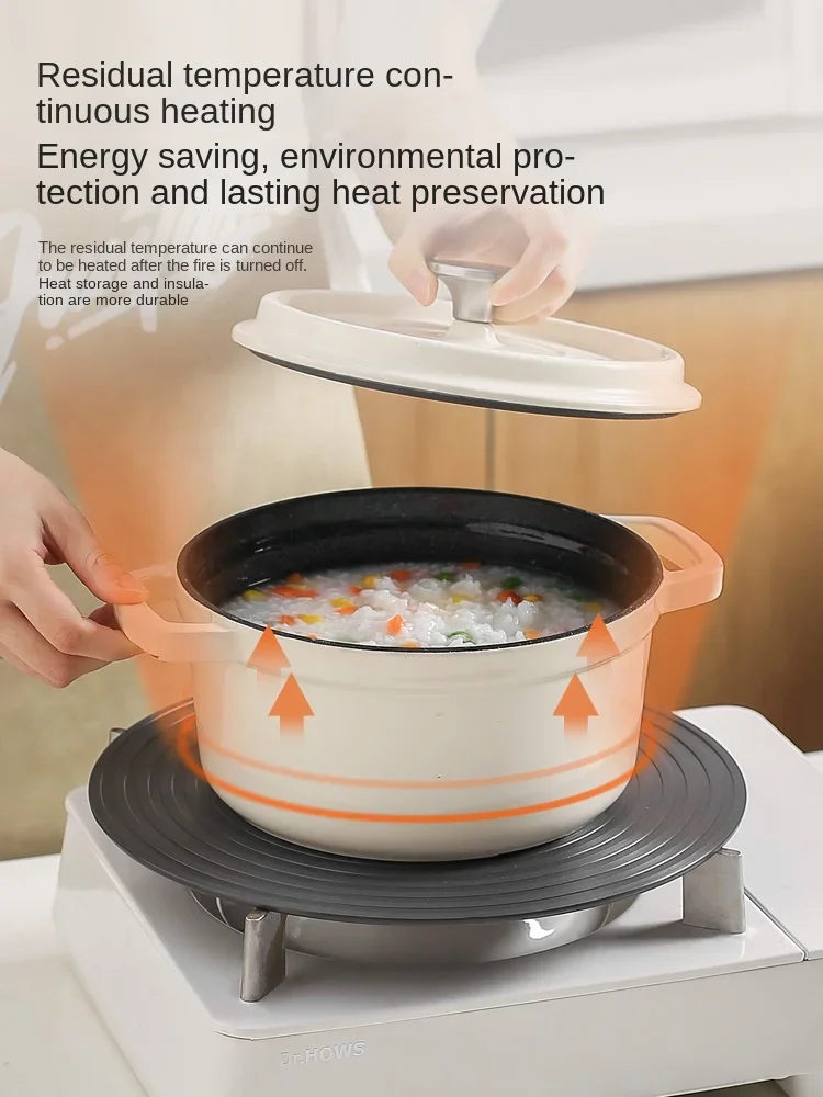 KAWASIMAYA Heat-conducting Plate Gas Gas Stove Enamel Pan Bottom Heat-conducting Plate Anti-burning Black Heat-insulating Kitchen Tools