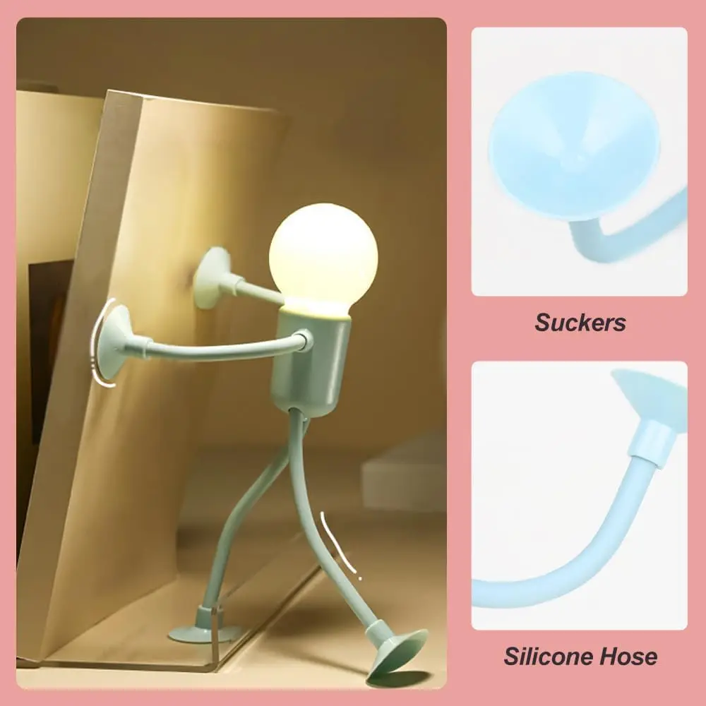 Changeable Shape Funny Sportsman Night Light Button Battery Desk Lamp For Bedroom Bathroom Hallway Kitchen Christmas Decorations 6