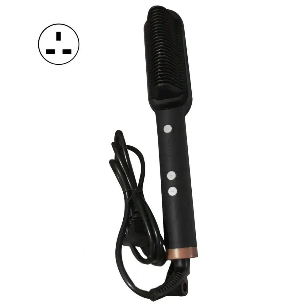 Fast Heating Hair Brush Hair Straightening Brush Fast Heating Straightener with 5 Temperature 2-in-1 for Frizz-free