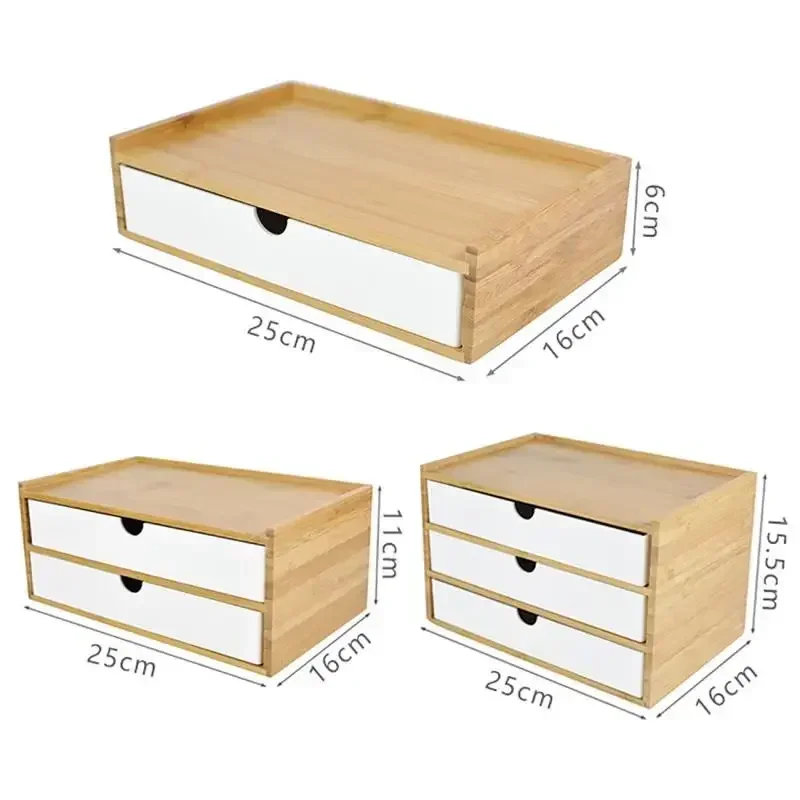 

Jewelry Layers Board Wooden Box 1/2/3 Storage Drawer Hotel Room Desktop Guest Multi-layer Bathroom Bamboo