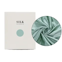 Luxurious 100% Natural Mulberry Silk Pillowcase with Hidden Zipper, Double - Sided for a Soft & Cool Summer Touch (Ocean Green)