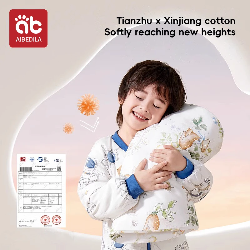 AIBEDILA Kids Onesie Boys Girls Long Sleeve Bamboo Cotton Pajamas Children Winter Cartoon Pyjama Baby Sleepwear Sleeping Bag 6