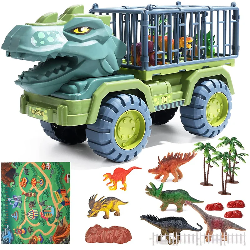 Voiture de Transport de Dinosaures pour Enfant, Camion, Indominus