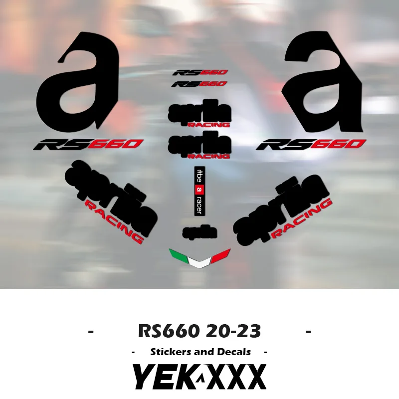 For Aprilia RS660 RS 660 2020 2021 2022 2023 Fairing Shell Sticker Decal ALL Logo Full Car Sticker Decal RS660