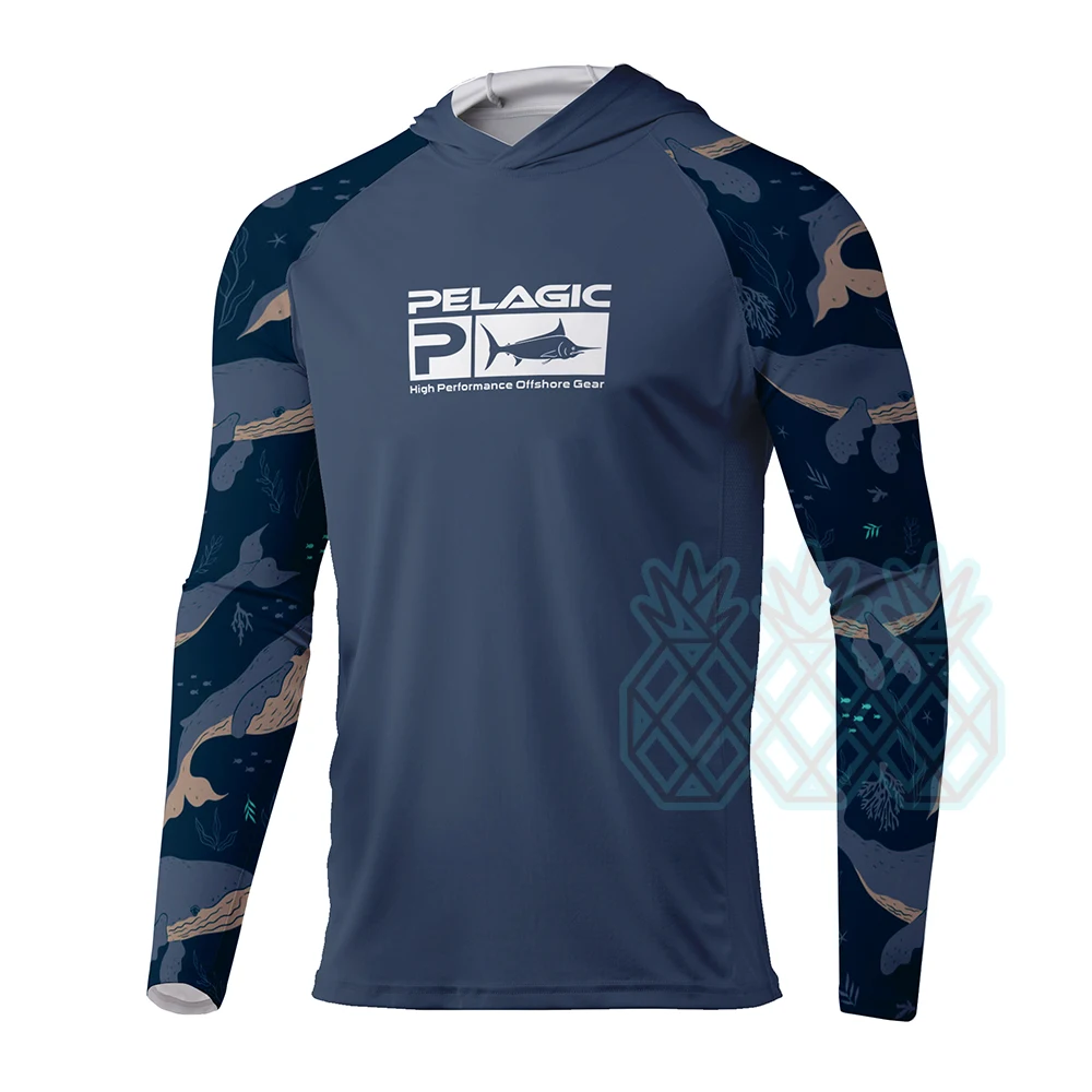 Pelagic Gear Fishing Shirt Men Uv Long Sleeve Shirt Quick Dry