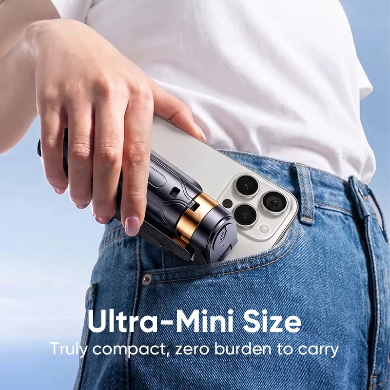 Compact Multi-Function Wireless Selfie Stick with Tripod and Bluetooth Remote