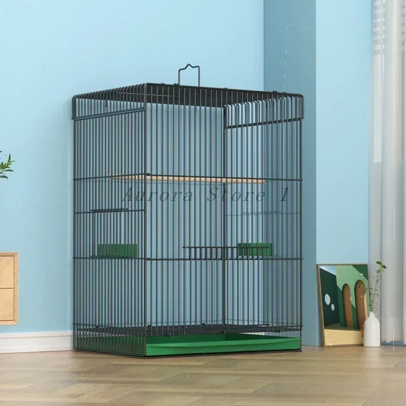 Quail Black Bird Cage Canary Perches Animal Parrot Cat Breeding Box Bird Cage Chinchilla Gabbia Per Uccelli Decoration