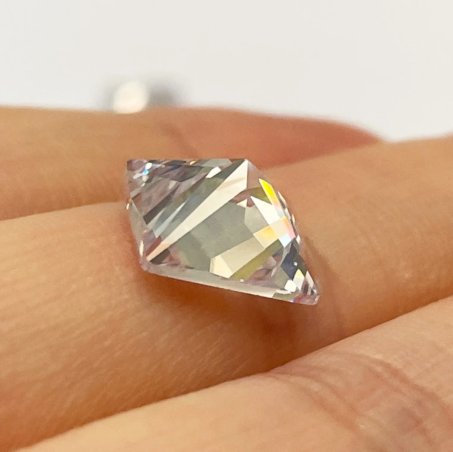 50 PCS Cushion Cut Cubic Zirconia Stones - 8x8mm AAAAA Quality White CZ Gemstones For Jewelry Making