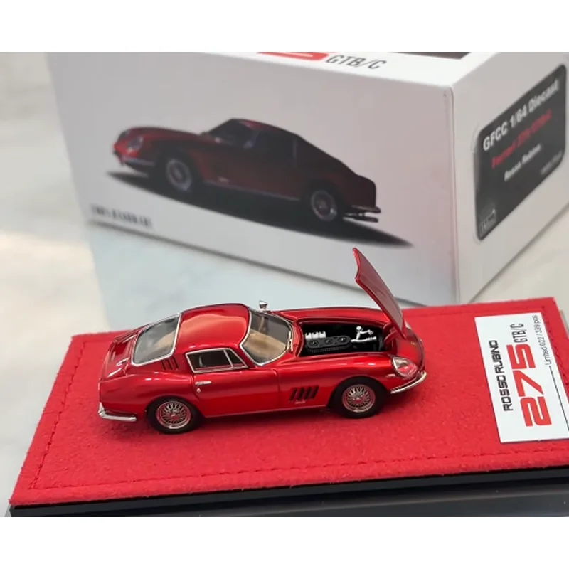 새로운 재고 있음 Gfcc 1:64 275 Gtb/C Gt 쇼 리미티션 시뮬레이션 합금 미니어처 다이캐스팅 자동차 모델 맞춤형 장난감 선물 컬렉션