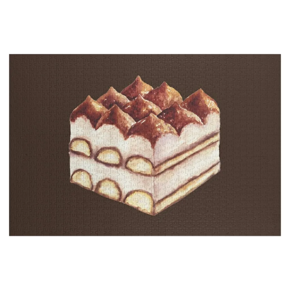 Italian Tiramisu Cake Jigsaw Puzzle Adult Wooden Puzze Wooden Animal Jigsaw For Kids Toys For Children Puzzle