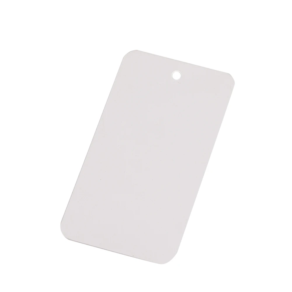 50 Teile/los Blank Farbige Matte Wasserdichte PVC Mit Loch Kunststoff Kleidungsstück Tag Für Schmuck Verpackung Kleine Unternehmen Zubehör – Detail 5
