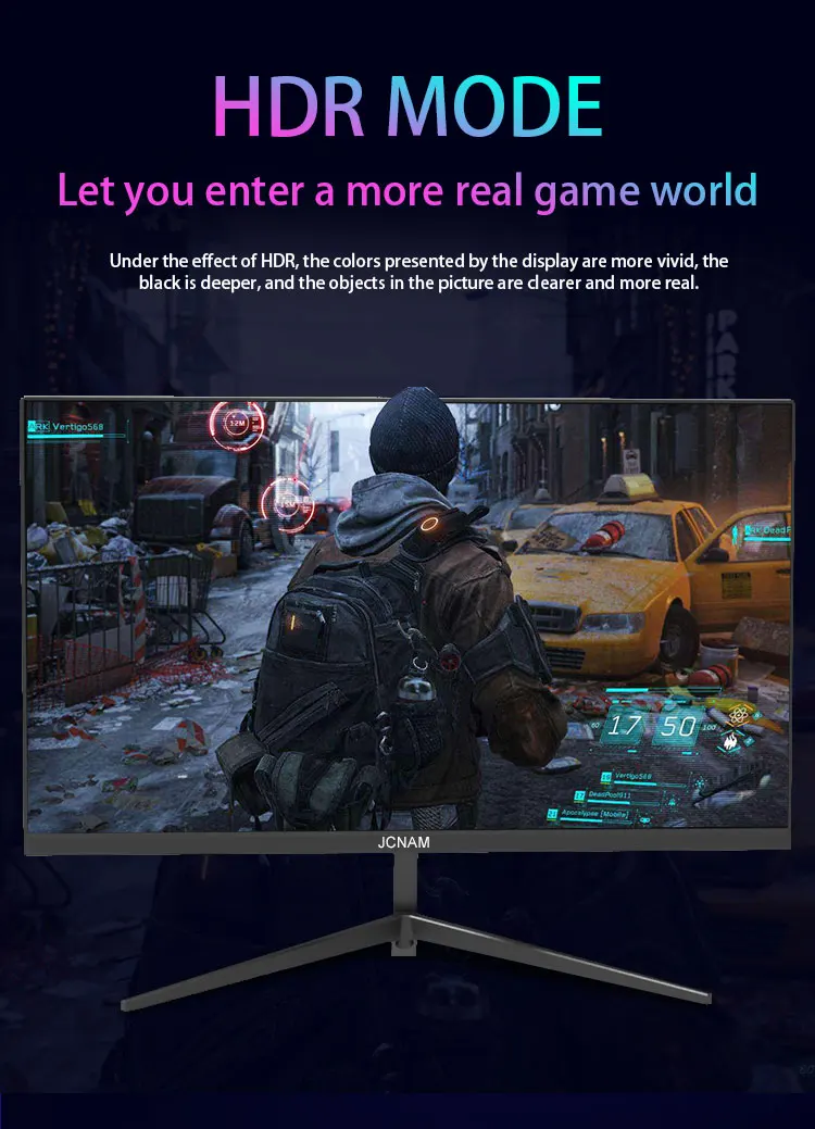 Jcname-2k 27 ġ IPS 165Hz ̹ , HDR  2560*1440 ػ HDMI ũž ũ PC ÷