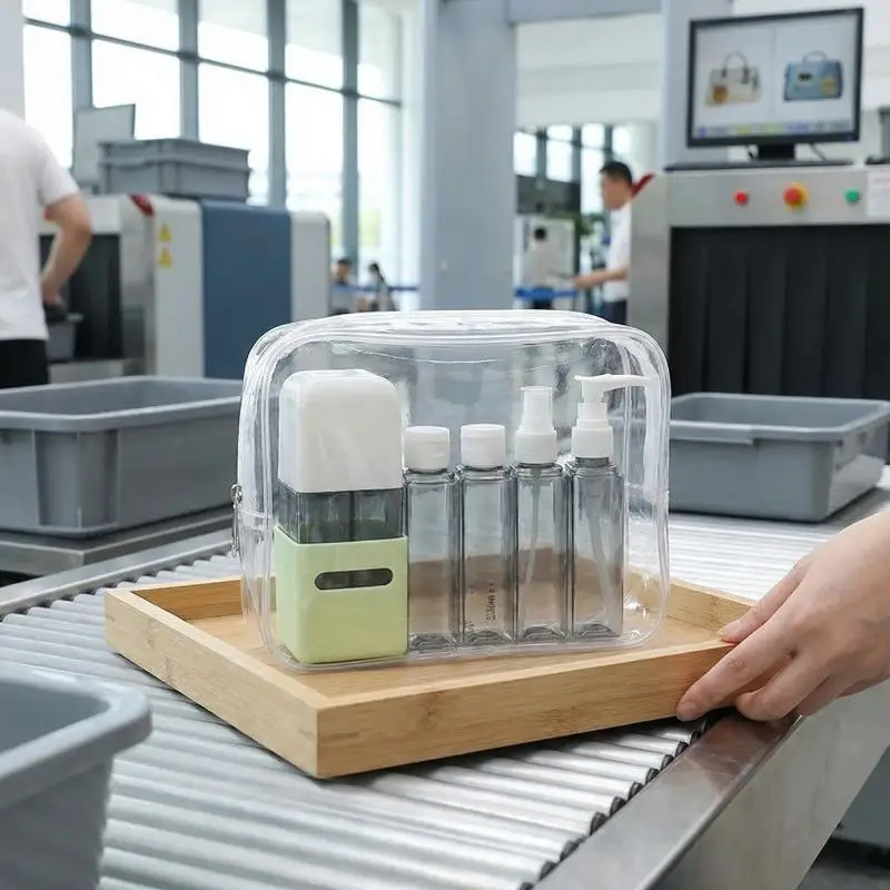 Leakproof Refillable Travel Toiletry Containers - Set of 4