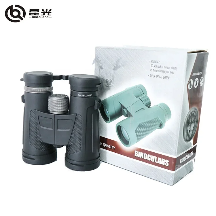 10x42 HD Vision Wide-angle Prism System Folding Binocular Outdoor Professional Hunting Telescope for Birding Concerting