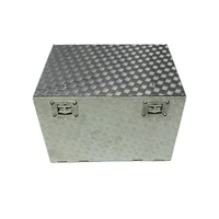 Durable Stainless Steel Tool Box Anti-skid Plate Equipment Board for Tamiya 1/14 RC Truck Tractor Scania 56352 Car Upgrade Parts 2