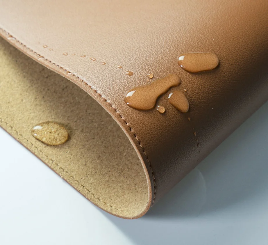 Miiiw Oversized Couro Cork Mouse Pad Dupla Face Impermeável Macio Durável 900*400 mm Confortável Toque Mesa Mat Grande Mousepad - Imagem 3
