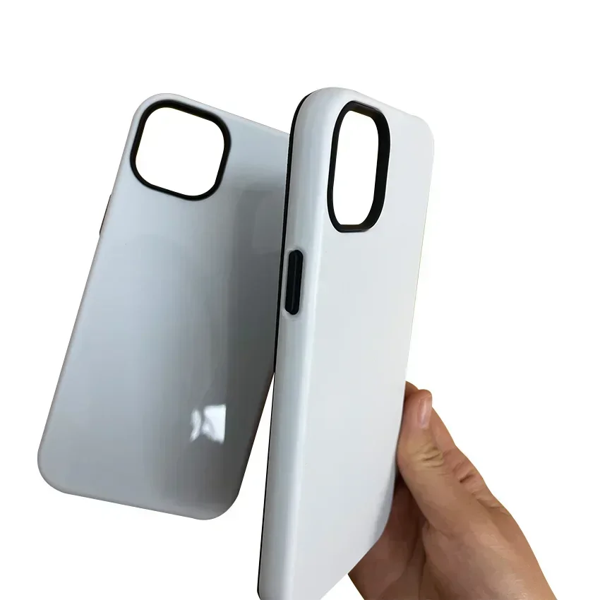 GlowMart2-in-1 TPU PC Tough 3D Sublimation Blanks iPhone 14 Pro Max Sublimation Film Phone Case Retail Industries