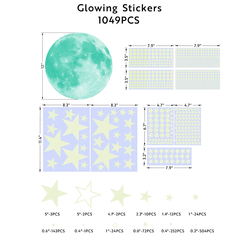 Glow In The Dark Stickers for Sale