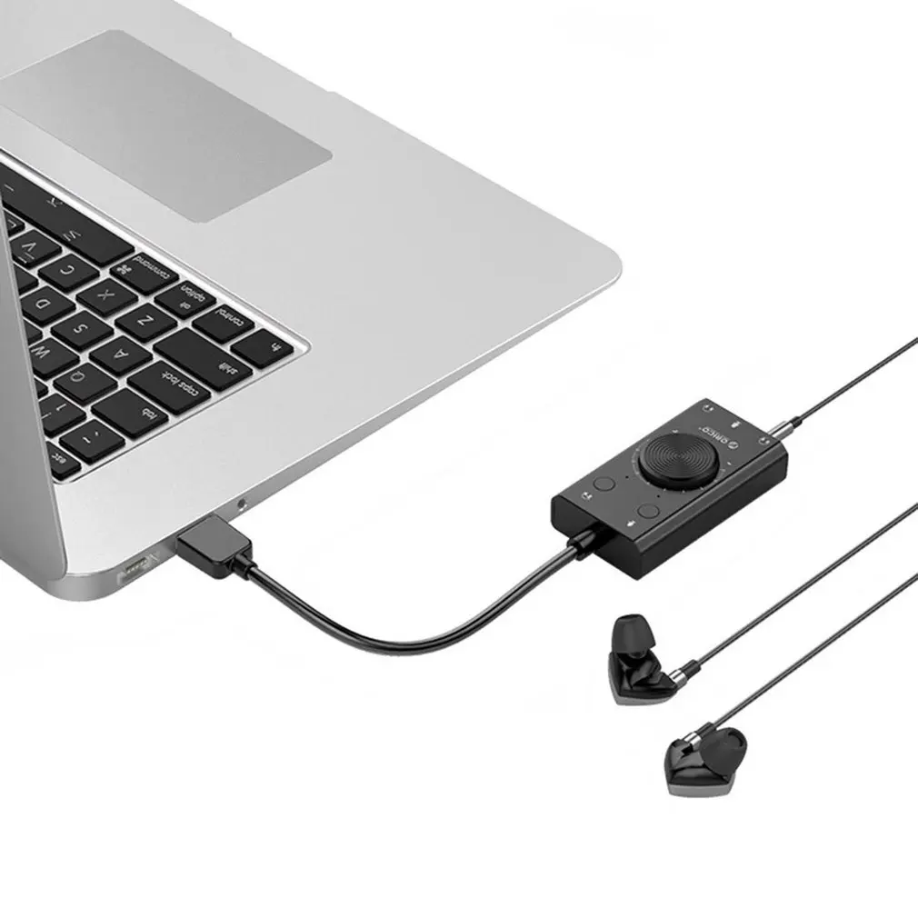 USB 외장 사운드 카드, 3 포트 마이크 출력 볼륨, 드라이버 없음, USB 어댑터, 휴대용 이어폰 컨버터, 빠른 배송, 신제품