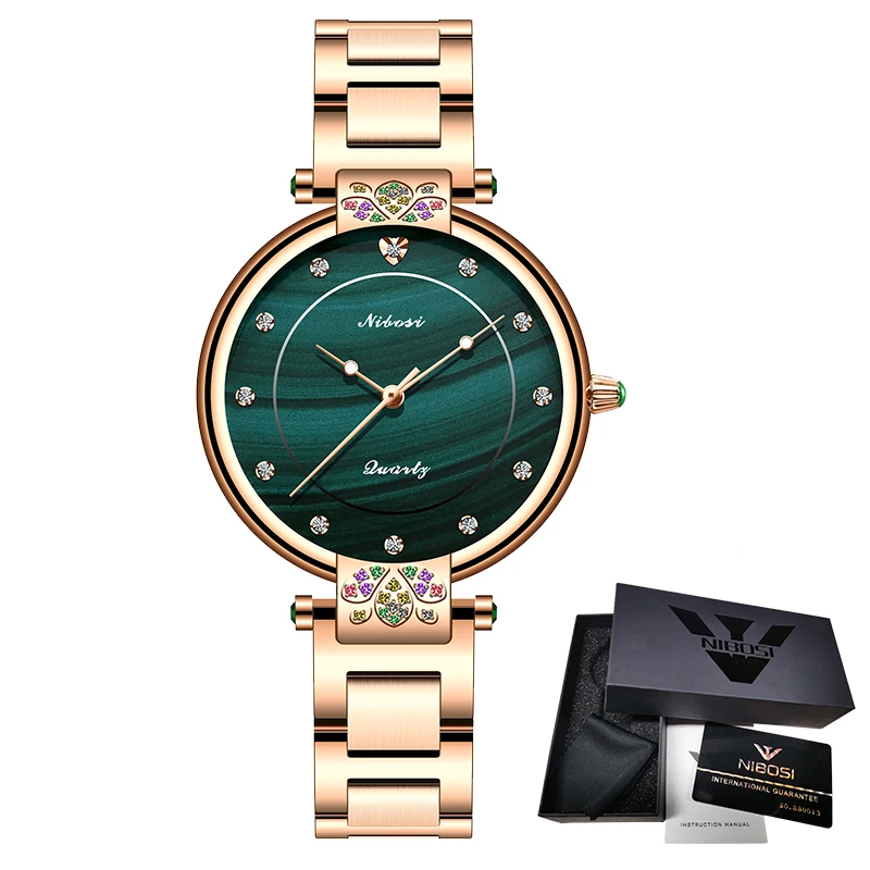 2021 NIBOSI Fashion Ladies Watch Brand Ladies Creative Steel  Women Bracelet Watches Female Waterproof Clocks Relogio Feminino 