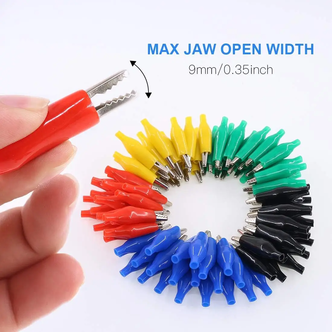Alligator Clips 20pcs 28mm 5 Colors Small Test Clips Small Power Safety Iron Clips Instrument Test Fixed