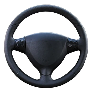 Coprivolante per auto per Mercedes Benz Classe A W169 2004-2012 Personalizza involucro sterzo fai da te Cucito a mano in pelle microfibra