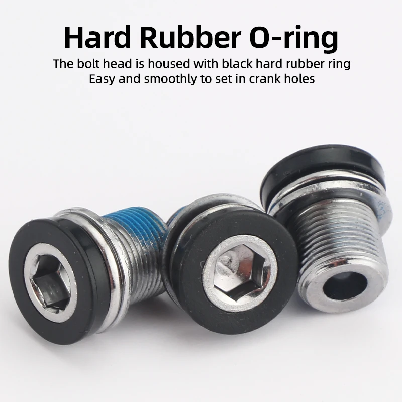 High-Performance Bicycle Crank Seal Bolts with Thread Lock & O-Ring