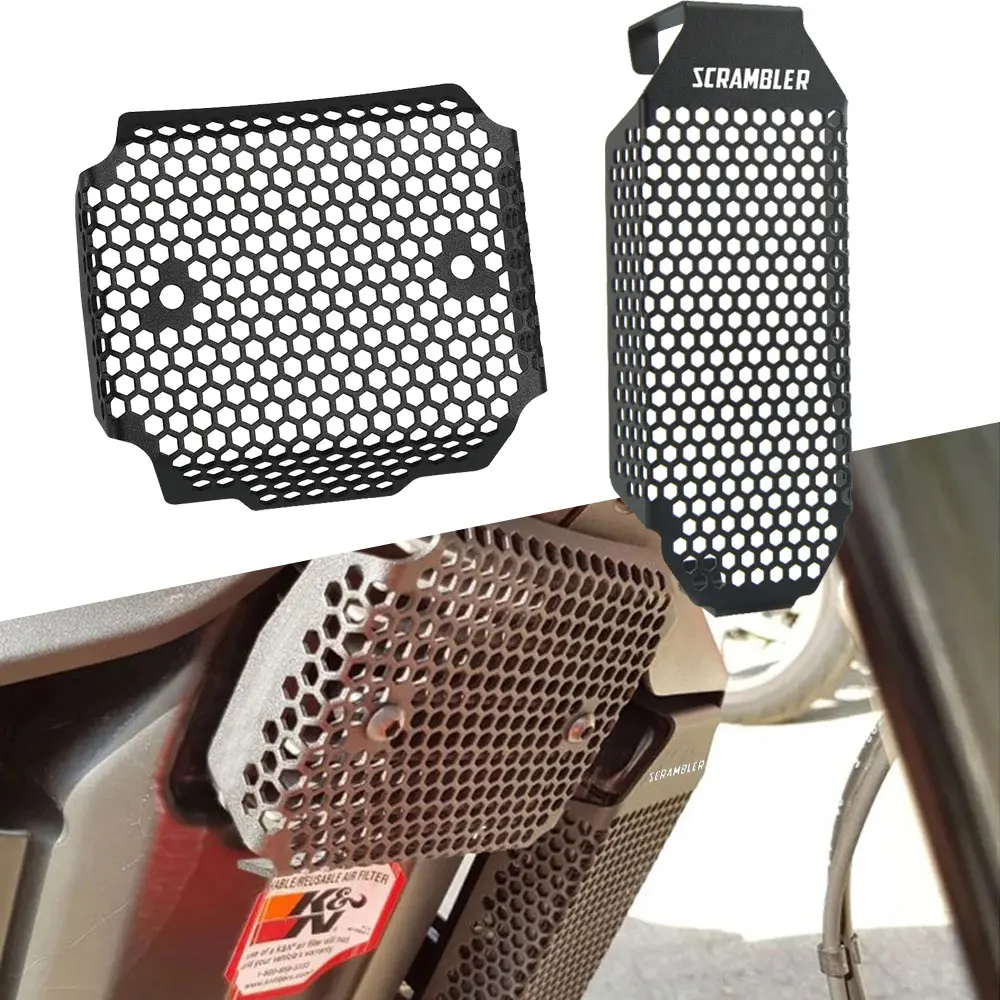 Griglia Di Protezione Del Raddrizzatore Coperture Del Radiatore Dell'Olio Per Ducati Scrambler Full Throttle/Sixty2/Street Classic/Mach 2.0/Italia Ind